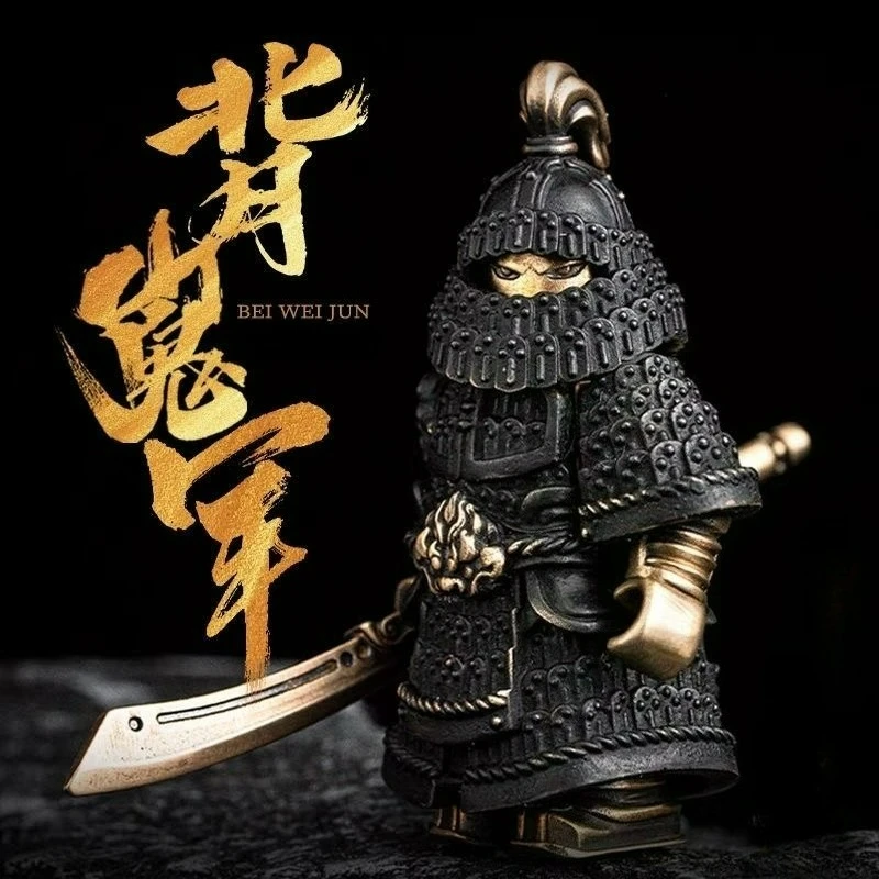 十字軍の装飾品金属製磁気人形ペンダントデスクトップ装飾銅製