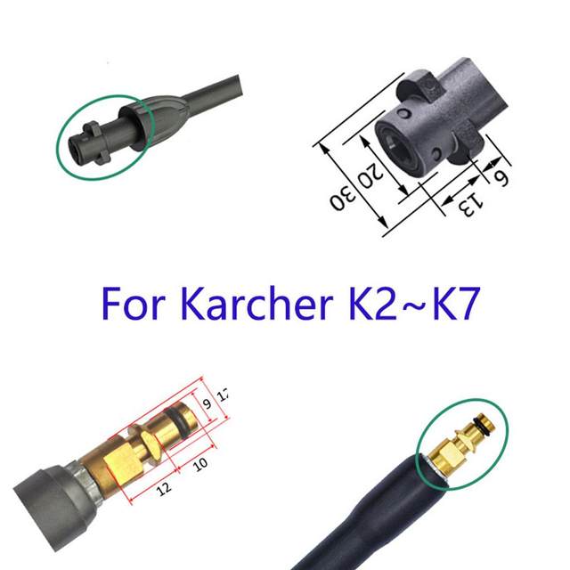 10m Pressure Washer Hose Spray Gun Nozzle for Karcher K1-K7 Parts