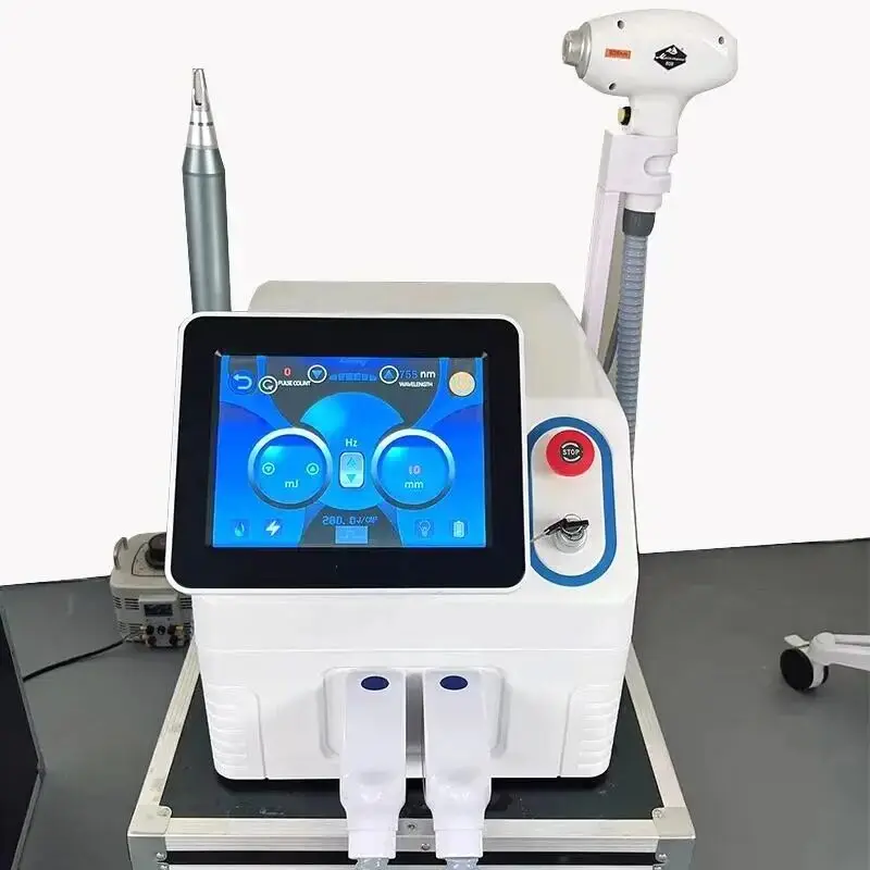 

Newest Diode 2 in 1 Pico Laser 808 Laser Machine Picosecond + 808 Ice Ponit Hair Removal Machine Diode Laser Plus Pico