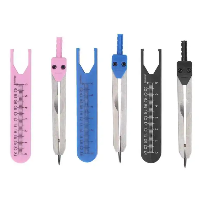 EKG Calipers Stainless Steel 0‑2.4in Ruler Drafting Divider Measuring
