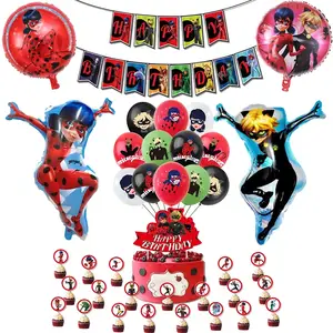 Arco y Decoración de Globos - Ladybug Miraculous Kit de Fiesta