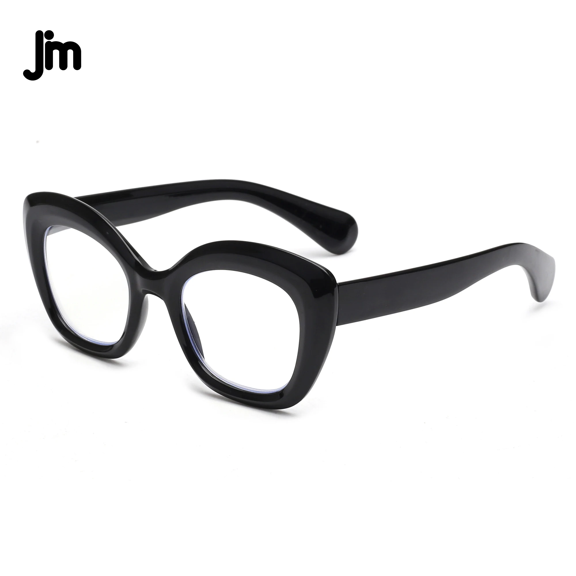 Cat Eye Glasses Thick Black Reading Glasses EyeKepper Black Nerd