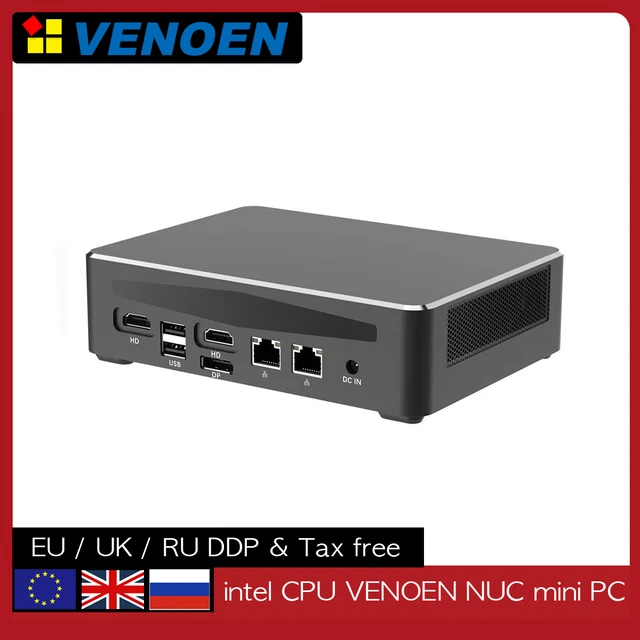 Mini PC Core i5-1135G7 Mini Desktop Computer, 16GB DDR4 RAM 512GB NVMe SSD,  2xHDMI and USB-C 4K Outputs, WiFi 6, Intel Iris Xe Graphics Micro