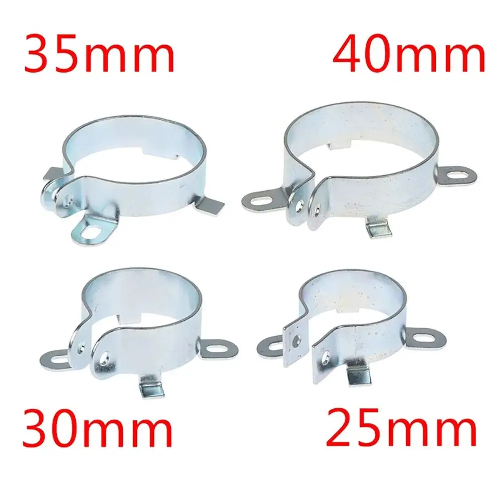 Buckle Clamp 1PC Fastening Clamping Ring Capacitor Clip Tin Plated Iron Hoop Holder Mounting Clamp 2 Feet 25mm 30mm 35mm 40mm Fixing Bracket
