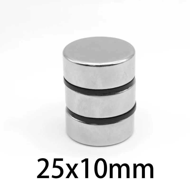 

1/2/5/10PCS 25x10 mm Strong Round Magnets N35 Neodymium Magnets 25x10mm Thick Disc Powerful Strong Magnetic Magnets 25*10