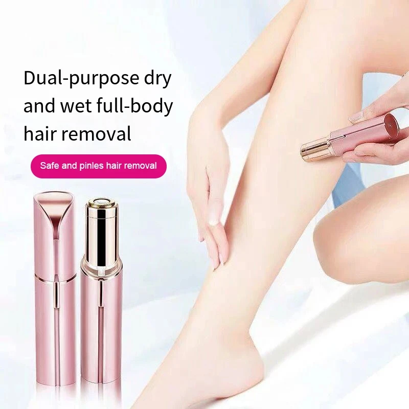 Lipstick-Shaped Electric Hair Remover Eyebrow Shaper Women's Hair Removal Device Mini Facial Hair Removal Instrument Face Hair