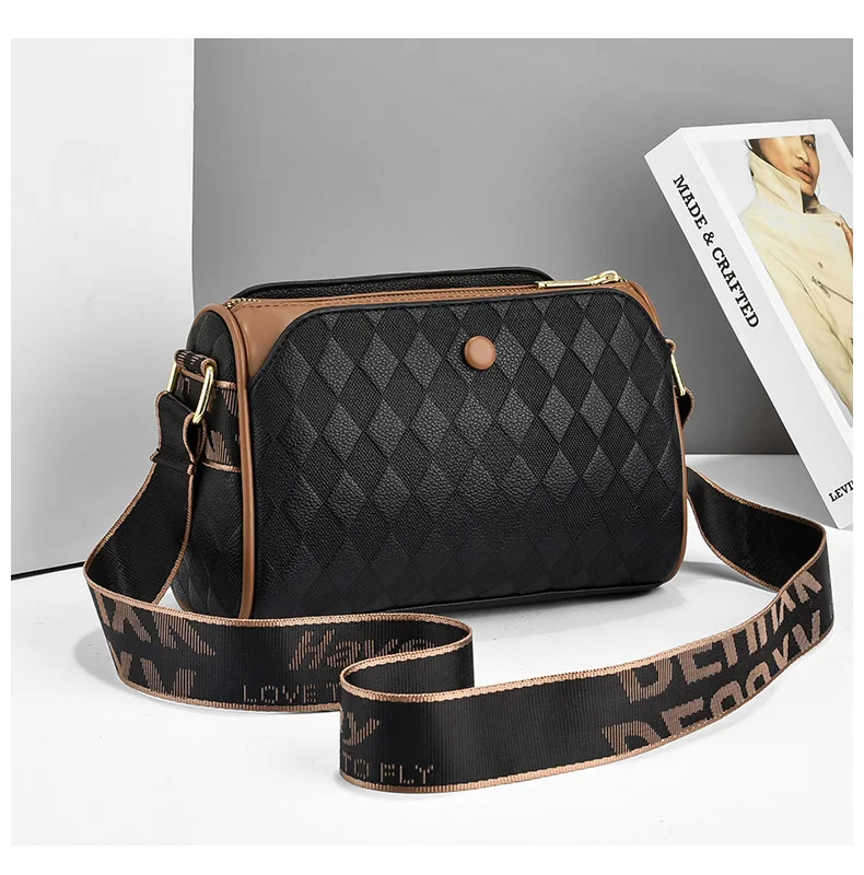 Mini-Umhängetasche im Vintage-Stil, Retro-Umhängetasche mit Klappe, modische Damenhandtasche und Sattel-Geldbörse_voghion.com