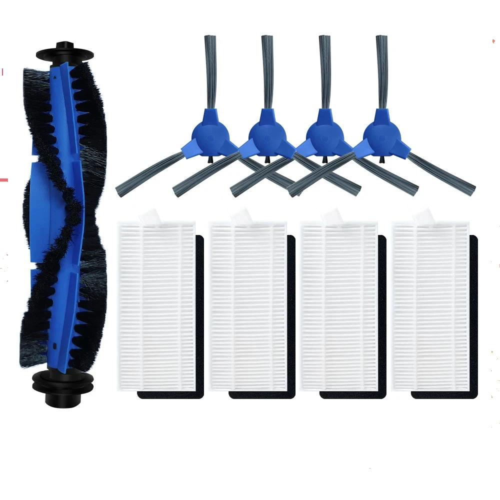 Robot Vacuum Spare Parts - Roller Brush, Side Brush, HEPA Filter, Mop Rag