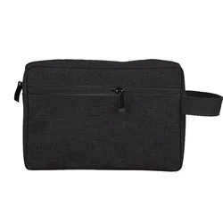 Deluxe Waterproof Travel Toiletry Bag - Large Capacity Portable Cosmetic Case (Black)