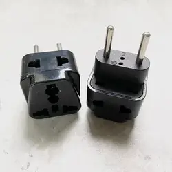 Universal 2 - in - 1 Travel Power Adapter with EU Plug Conversion (Black)