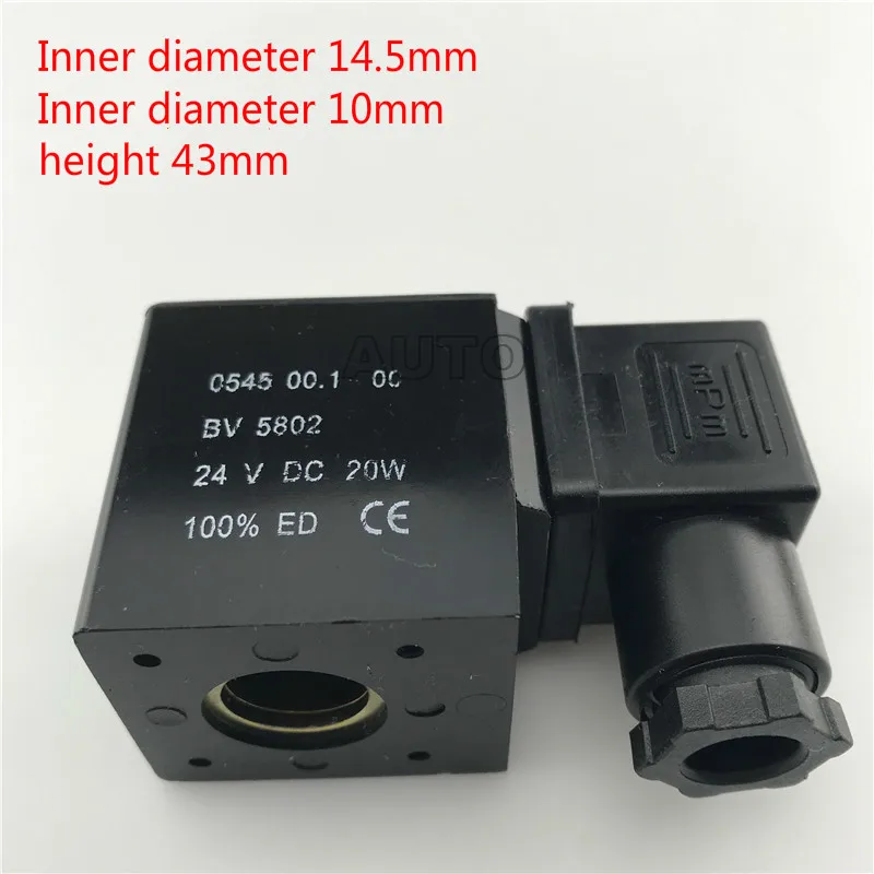 Bobina de Válvula Solenóide Bobina de Diâmetro Interno 0545 mm de Altura 43 mm Bv5802