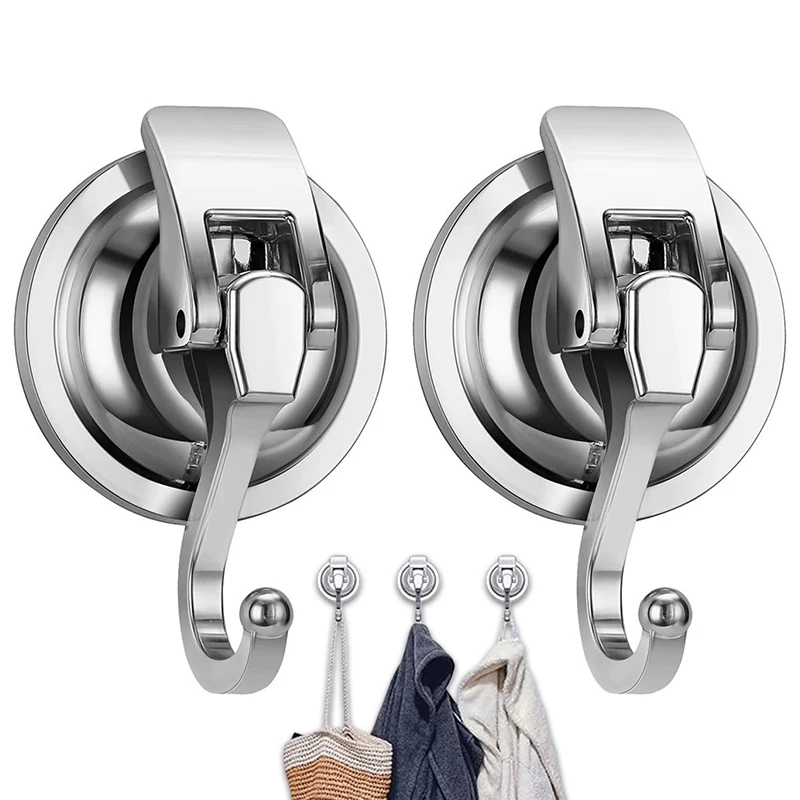 ตะขอสุญญากาศแบบดูดแน่น, ตะขอสุญญากาศสำหรับห้องอาบน้ำ กระจกหน้าต่าง ห้องครัว ห้องน้ำ ใช้ซ้ำได้โดยไม่ต้องเจาะ สำหรับแขวนผ้าเช็ดตัว 1