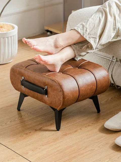 フットスツール、プーフフットスツールラウンドフットレストスツール