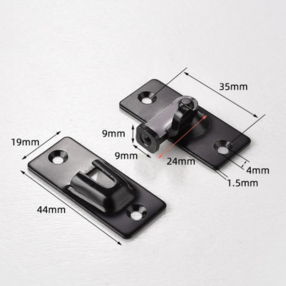 Door Lock Guard Latch Bolt 90 Degree Stainless Steel Toggle Latch Sliding  Door Lock Right Angle Barn Lock Safety Hardware