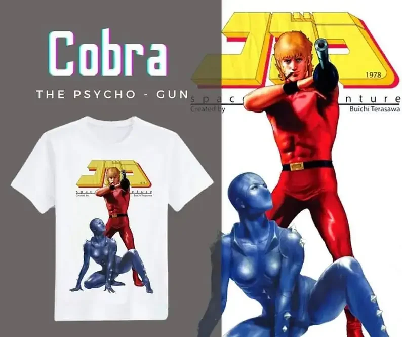 

Cobra, Japanese Cartoon Anime white T-shirt