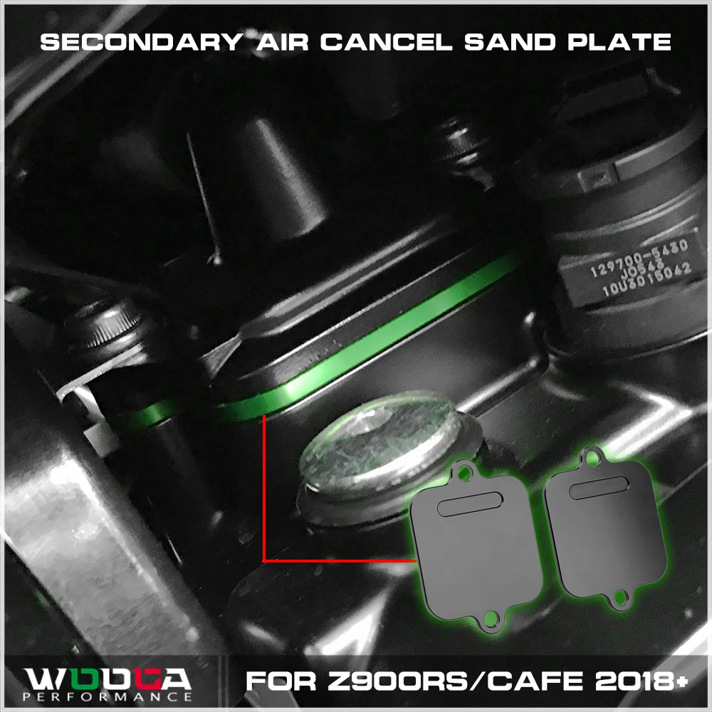 

Secondary Air Cancel Sand Plate Kit Z900RS / Cafe 2018-2023 For Kawasaki Z 900RS Machined Aluminum Afterfire Protection Z900 RS