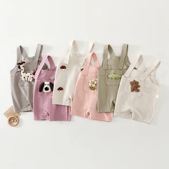 Ircomll Tuta per neonato Estate Nuovo stile coreano Carino cartone animato 3D Tuta Tuta sportiva Neonati maschi Tute con bretelle Bretelle per bambini 1