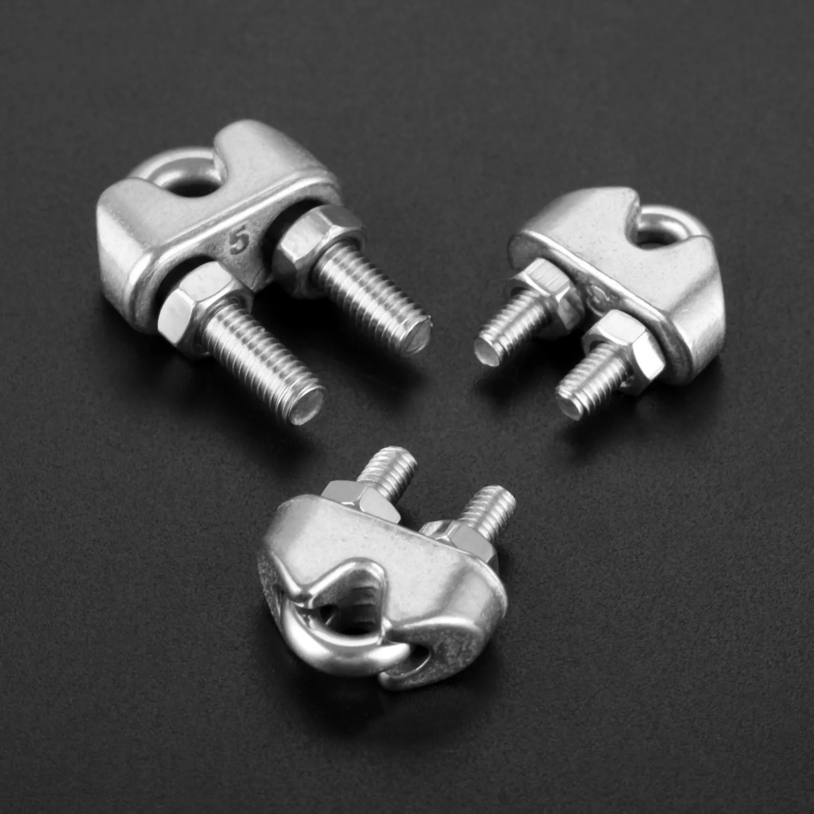 1 Pz Marine 316 Acciaio Inossidabile 3Mm 4Mm 5Mm Heavy Duty Wire Rope Clamp Clip Ditale Cavo Impugnatura Filo Metallico U Bulloni Fissaggio Barche