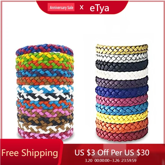 5Db Anti -Szúnyogtaszító Karkötő Természetes Rovarvédő Kártevő Visszautasító Elutasító Vezérlési Zenekarok Idős Felnőtt Gyerekek