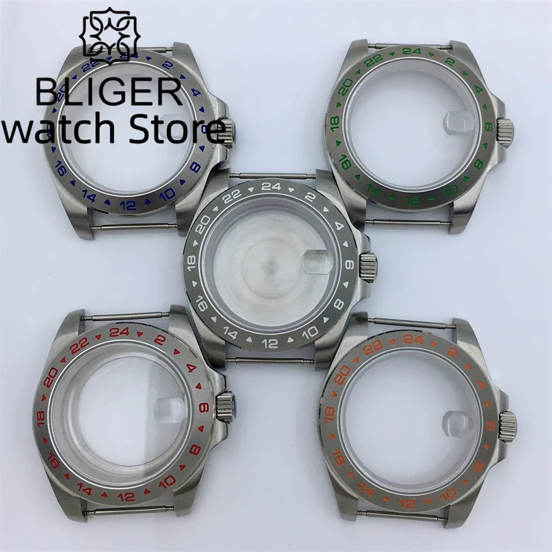 

BLIGER 40mm case sapphire glass with NH34 NH35 NH36 NH37 NH38 NH39 ETA2824 2836 PT5000 ST2130 movement date window