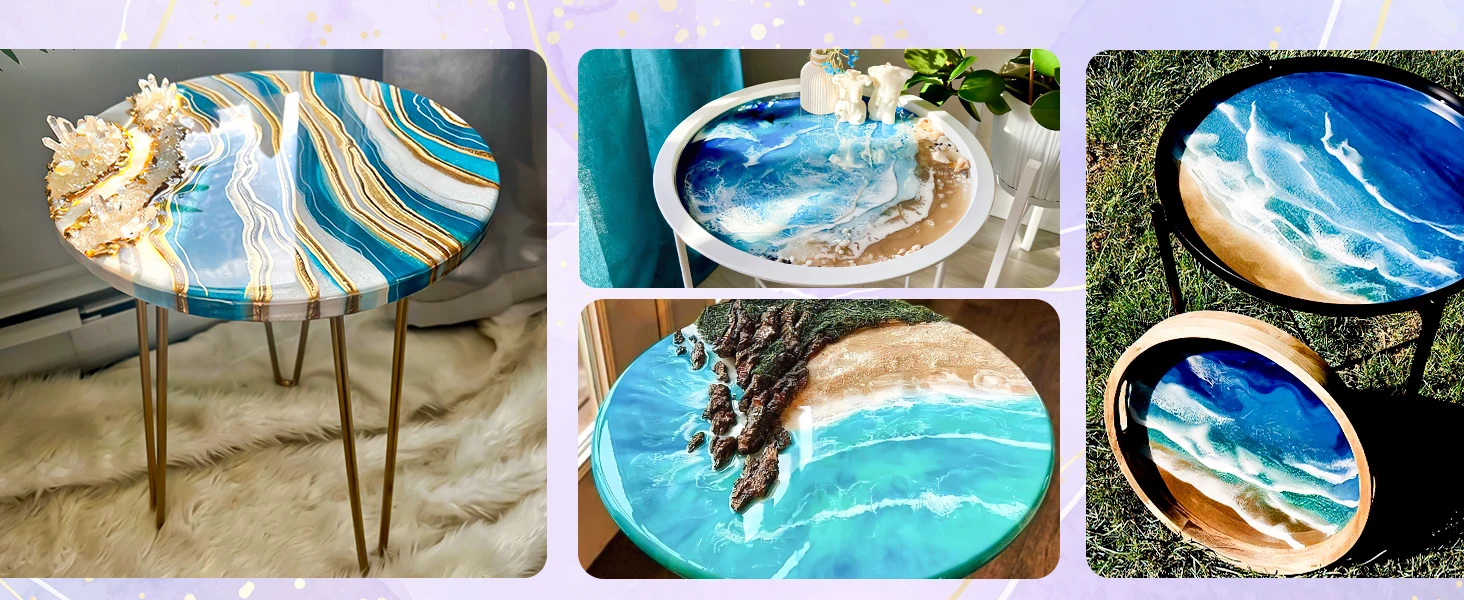 14-Unzen-Set aus kristallklarem Epoxidharz, 1:1-Mix, blasenfrei, vergilbungssicher, selbstnivellierendes Harz für Schmuck, Formen, Becher und DIY-Geschenk – Detail 11
