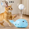 Cat Electric Toy Portable Floating Ball Cat Toys USB-powered Kitten Interactive Playing Ball Toys Cartoon Training Toy For Cat