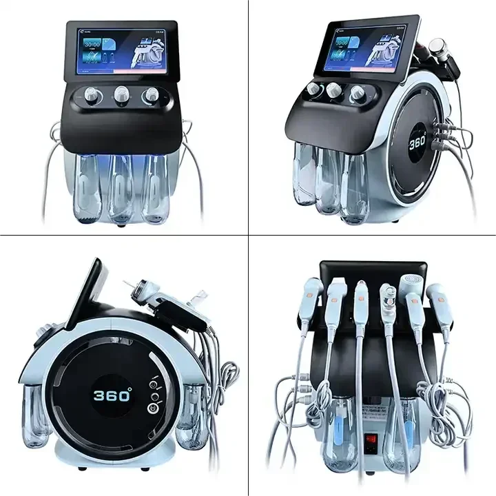 새로운 하이드로 머신 6 In 1 다기능 HD 카메라 스캔 하이드로 블랙헤드 제거 하이드로 페이셜 박피 기계