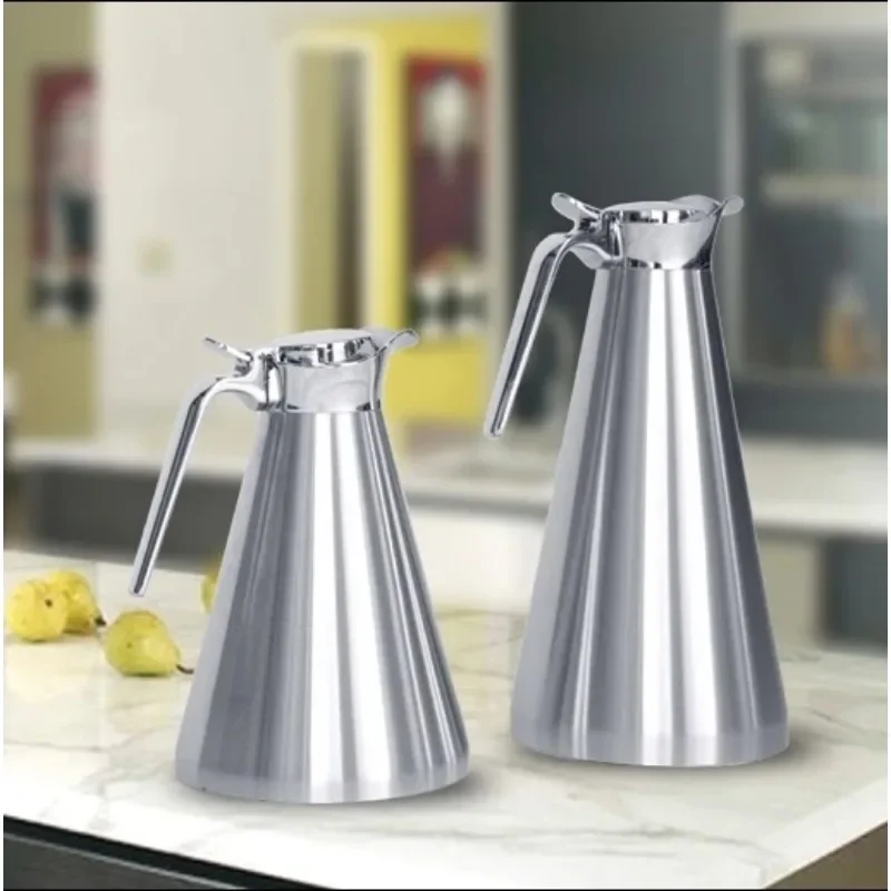 

Germany Quality French Style Vacuum Flask Conical Design High Quality Stainless Steel Vacuum Thermos Kettle Free Shipping