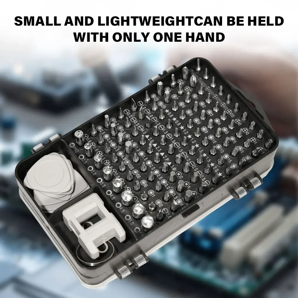115-in-1 Präzisions-Schraubendreher-Set Magnetische Mini-Schrauben-Bits WEEKS Multifunktionales Reparatur-Werkzeugset für den Haushalt