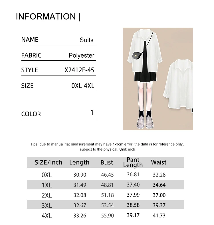 Plus Größe 2025, neue Damen-Krawatte, Schleife, Oberteil, breit, lässig, lockerer Rock, Urlaub, zweiteiliges Set, Polyester, Strand – Detail 1