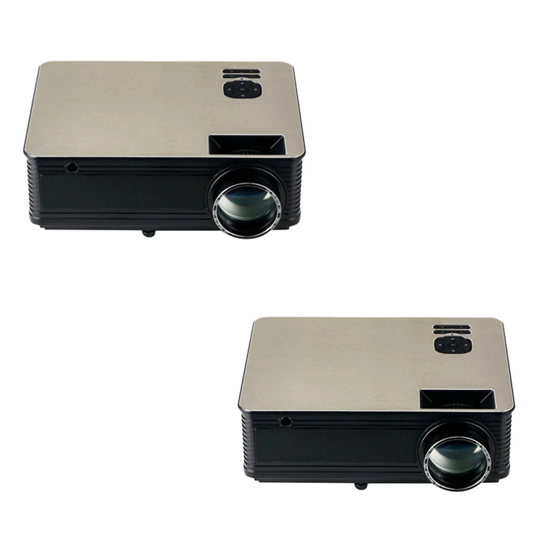 

Top Deals Business Teaching Projector Office Home HD Projector 1080P Portable Projector Support 4K EU Plug