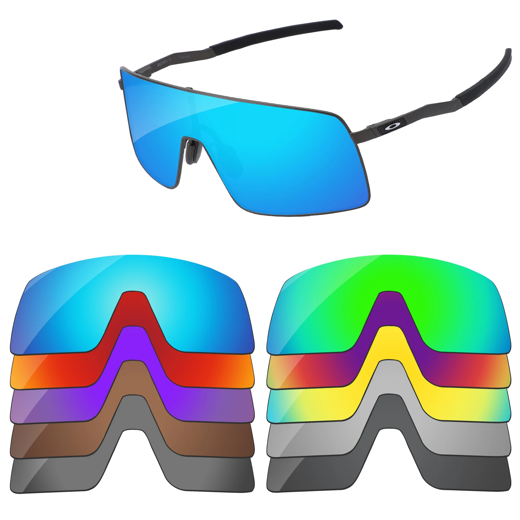 Lenti Di Ricambio Bsymbo Per-Oakley Sutro Ti Oo6013 Occhiali Da Sole Polarizzati-Opzioni Multiple