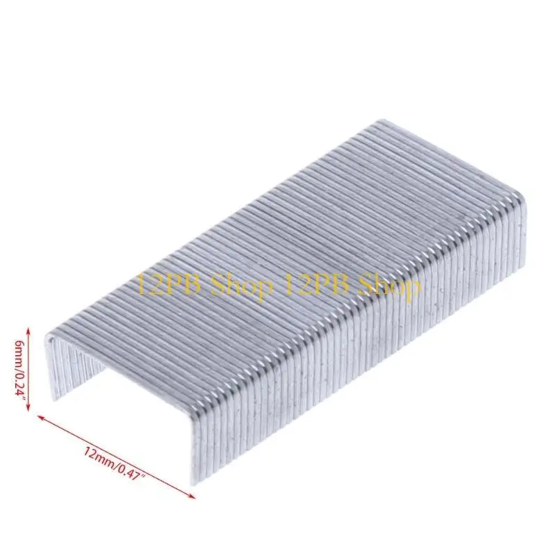 12pb 1000pcs/box 스테이플러 사무용 학교 용품을위한 스테이플을위한 24/6 금속.