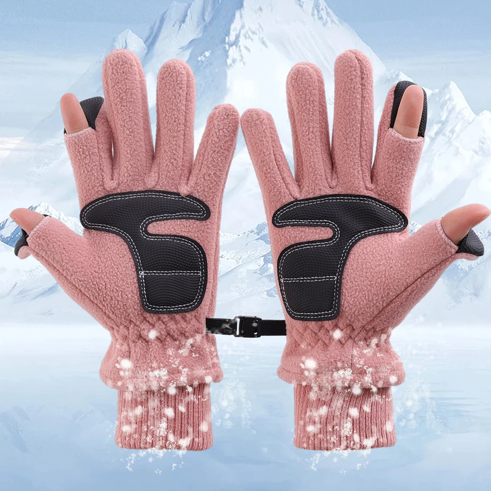 Riverruns Fleece Fishing Gloves Colder Weather Ice Fishing Gloves Winter  Gloves for Men and Women Fishing Photography Hunting Ru - AliExpress