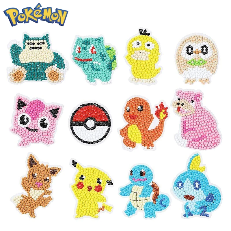 

Pokemon Pikachu Kit De Peinture Diamant Anime Figure Diamond Painting Autocollants Kits Décoration Sticker Kids Toys Xmas Gifts