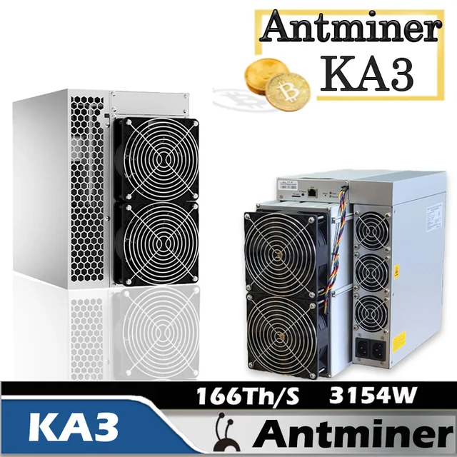 Новый Antminer KA3 166T Miner Power 3154W KDA Crypto Mining Machine в наличии, бесплатная доставка 1
