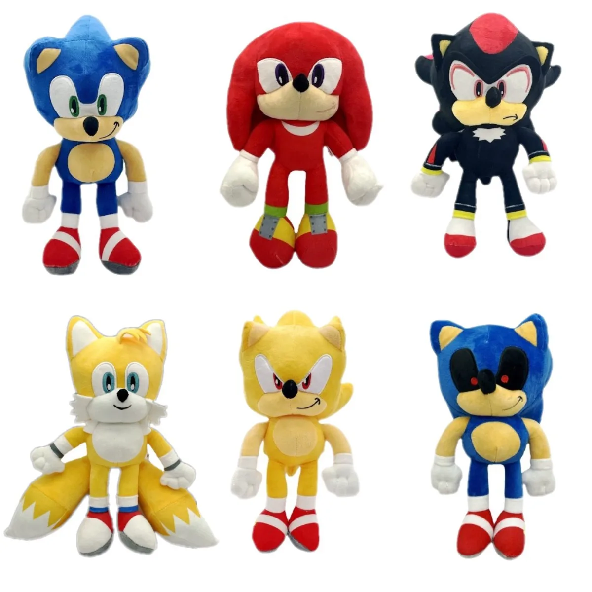 Super Sonic Hedgehog Amy Rose Knuckles Tails Peluche Bambola Action Figurine Da Collezione Modello Anime Giocattoli Figure Regalo 32Cm
