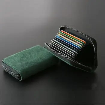 Multifunctional Card Bag 11 Cards Slot Credit Card Holder Anti Demagnetization Wallets Cards Cover Zipper Card Wallet for Men 1