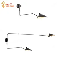 Industrial Dawn Spider Serge Mouille Wall Lamp with Swtich LED Designer Adjustable Swing Arm Wall Mounted Art Decor Home Loft 1