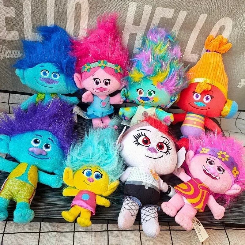 

Disney Trolls Plush Doll Toy Cool Pillow Movie Peripheral Decoration Blanche Shiny Plush Toy Doll Children Birthday Gift