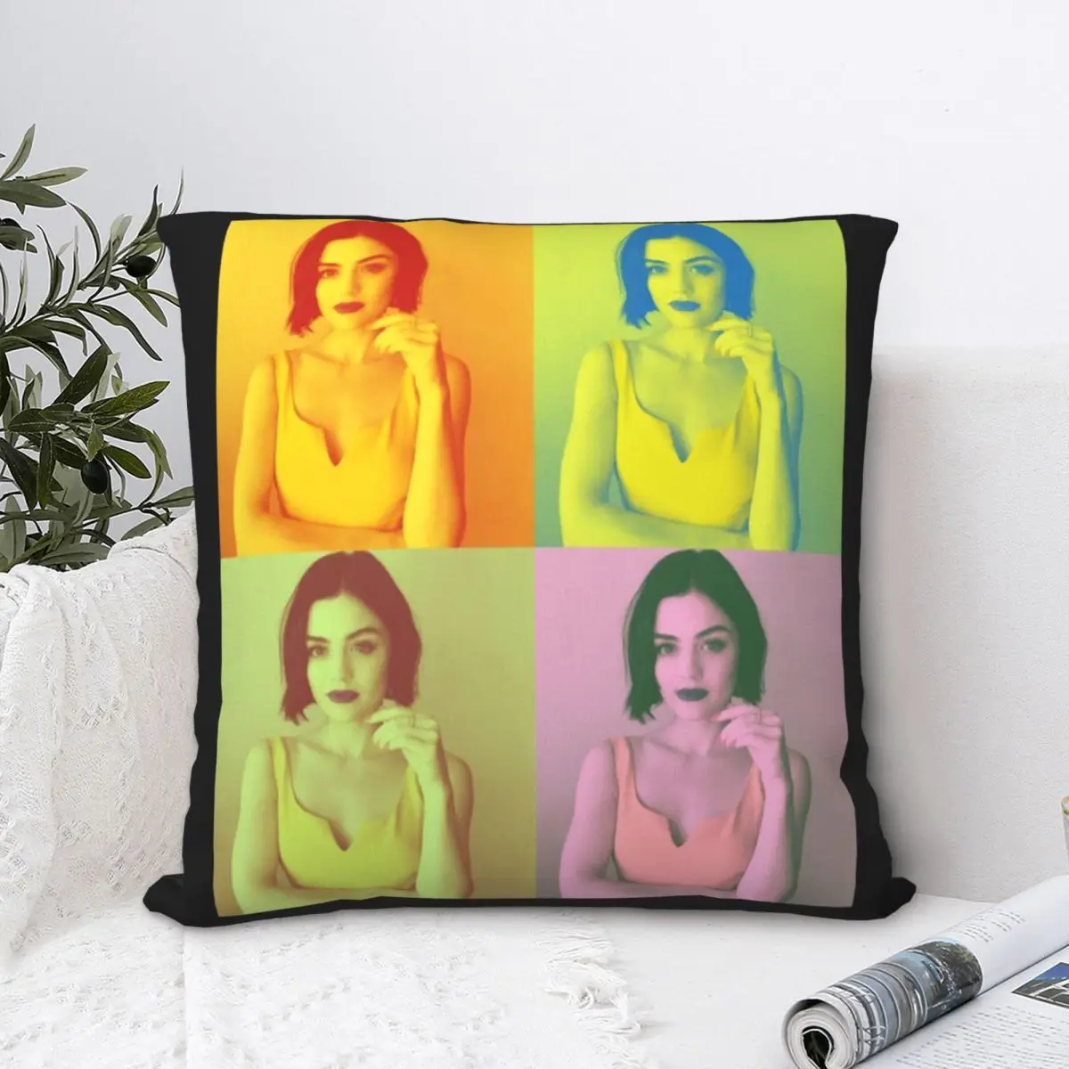 

Karen Lucille Hale Square Pillowcase Polyester Pillow Cover Velvet Cushion Decor Comfort Throw Pillow For Home Sofa