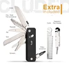 ROXON S503G Flex Companion Tool Modular Design and Customizable Pocket Tool, Preinstalled with 8 Essential Tools (1/4" Bit Drive 1