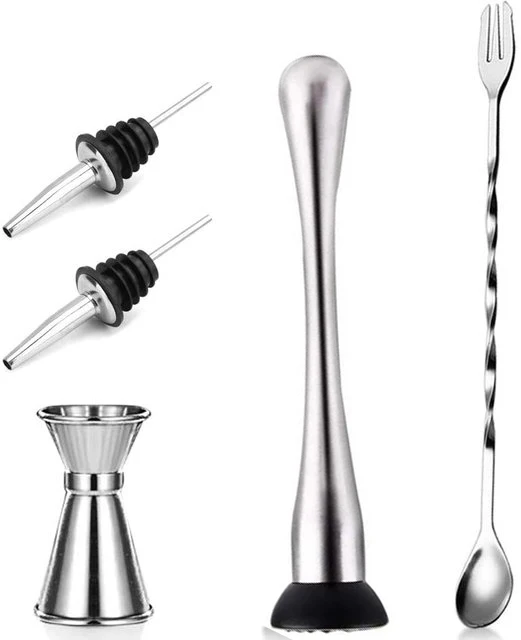 Premium Stainless Steel Cocktail Stirring & Mixing Tool Kit