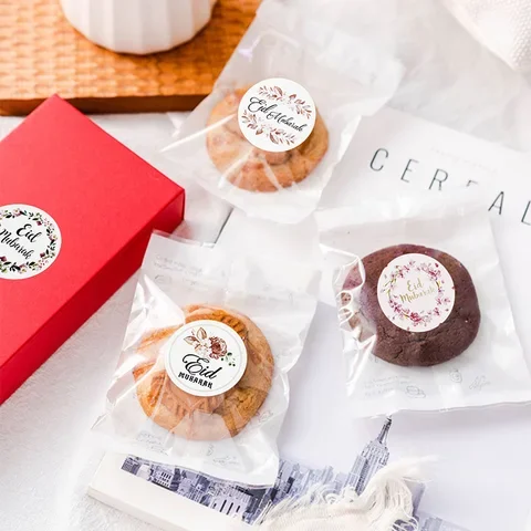 

120pcs Ramadan Kareem Eid Al-fitr Decoration Festival Party Supplies Paper Gift Sticker Candy Label Sealing Stickers