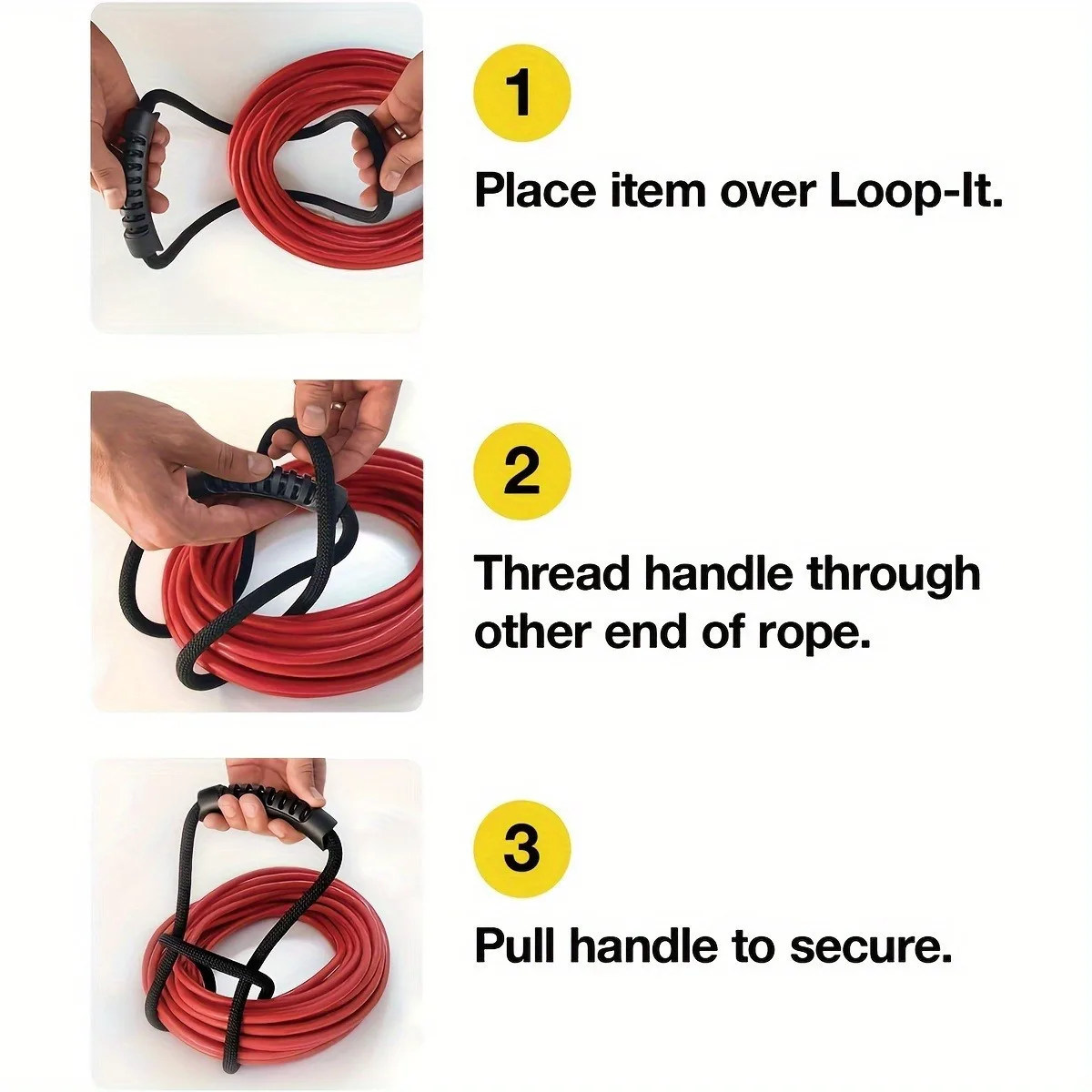1PC Versatile Storage Strap with Handle for Hoses, Cords, Home, Garage, Boat, RV