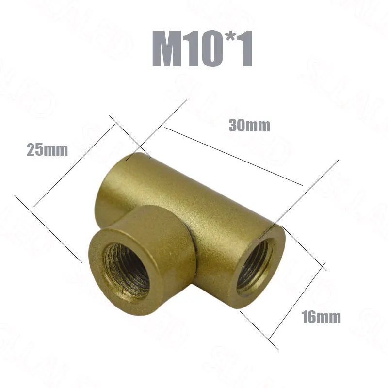 M10 Tee Connector for Tooth Tube Hollow Rod Inner Teeth Lighting Accessories Connection Head Metal Thickened Material Led Lamp Accessories Thread Adapter Hollow Tube Nut