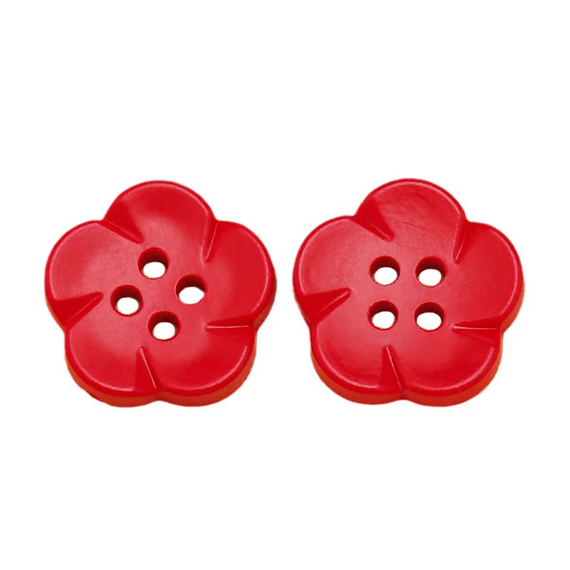 11/16 Flower Resin Buttons, 50 PCS Flower Buttons for Crafts 4 11/16 Flower Resin Buttons, 50 PCS Flower Buttons for Crafts 4