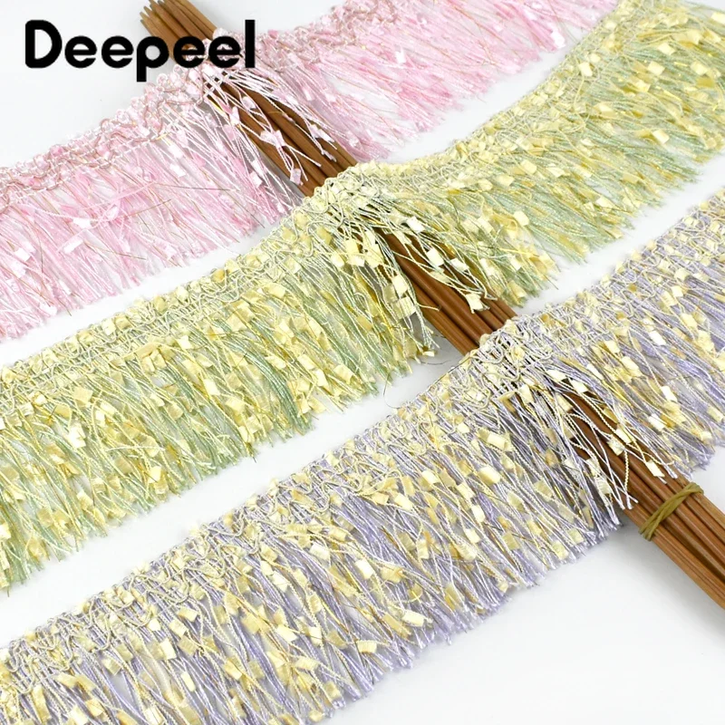 

5/10Meters Deepeel 9cm Colorful Tassel Fringe Trim Lace Ribbon Hometextile Curtain Trimming Decorative DIY Sewing Accessories