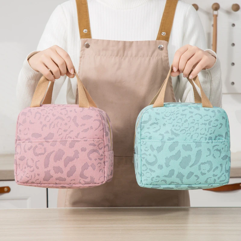 Ink Pattern Lunch Bags For Women Insulation Bento Pack Aluminum Foil Rice Bag Meal Pack Ice Student Bento Lunch Bags