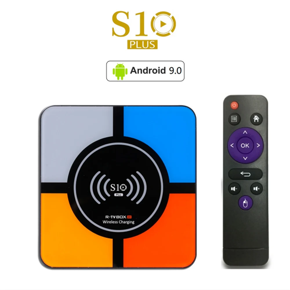 S10 Plus Smart Android 9.0 Box Rk3328 Quad Core 2Gb 16Gb 4K Tv Box Bt Dual Band Wifi Set Top Box